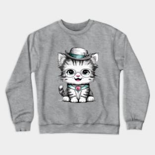 Cute Kitty Crewneck Sweatshirt